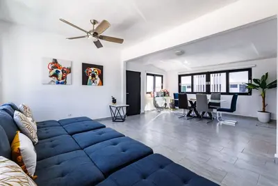 By Condado Beach, with generator