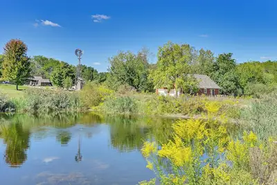 Trails & Fishing Pond at Serene Delphi Getaway