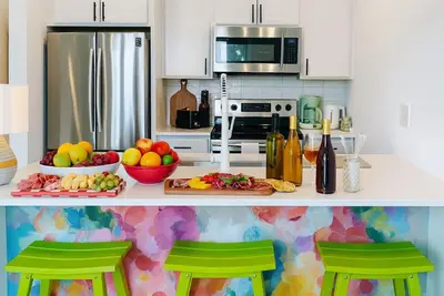 Image de Artsy/Cozy/King Bed/Gym/Elevator