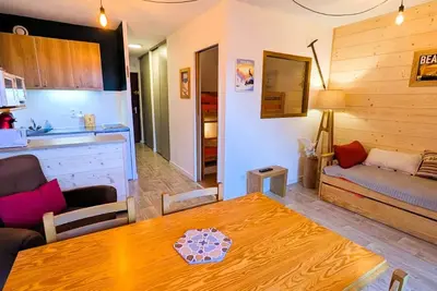 Image de Grand studio cabine 4 pers. avec garage à 600m des remontées mécaniques