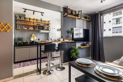 Image de Flats Praia Uberlândia - Apartment close to Praia Clube Leisure area 24-hour doorman