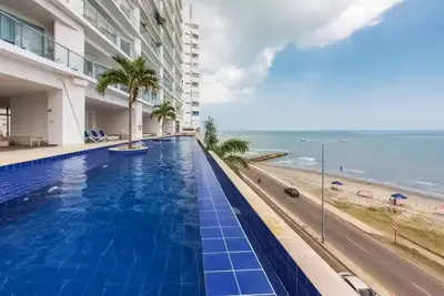 Image de Beachfront Duplex, Magical view of cartagena