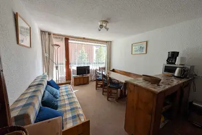 Image de Grand appartement 6 pers, sud, balcon, accès direct aux pistes