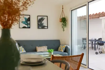 Image de Jolie maison de plain pied - terrasse extérieure - 6 personnes