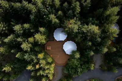 Image de Large and Spacious Double Bell Tents Great for Families in Carson, Washington