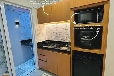 Image de Flat Pé na Areia Iriri - Comfortable, practical and up to 3 guests - 2 minutes from the beach