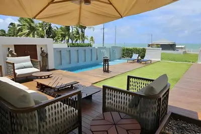 Image de Beachfront house with balcony and ocean view, João Pessoa