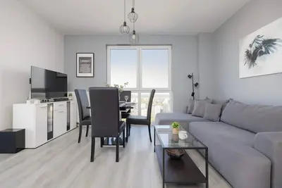 Image de Rondo Wiatraczna 412 Warsaw | Skyview Apartment | Parkining & Balcony