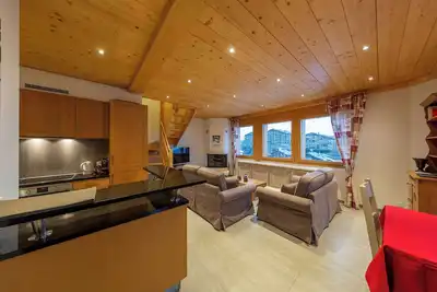 Image de Ferme de Sandra A4 - Bel attique pour 6 personnes au coeur de la station