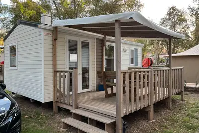 Image de Mobil-home pour 4 personnes » avec piscine partagée,