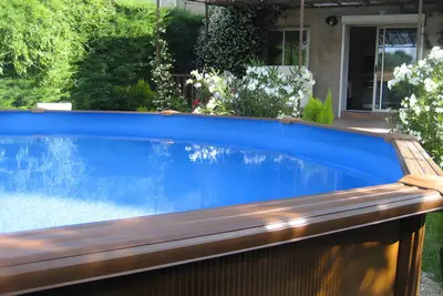 Image de Maison de vacances 'Le Jardin Au Soleil De' avec piscine privée, Wi-Fi et climatisation