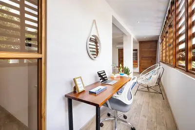 Image de Studio Mar steps from the beach, terrace w/Bbq, pool & fit area in Playa Bejuco.