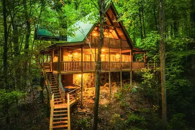 Image de Up The Creek Cabin - Peaceful surroundings on a mountain stream