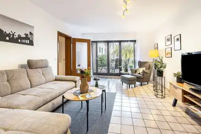 Image de Appartement « An der Kriemhildmühle » avec terrasse privée