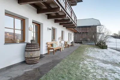 Image de Appartement « Kompatscherhof Daniel » avec vue sur la montagne, jardin privé et Wi-Fi