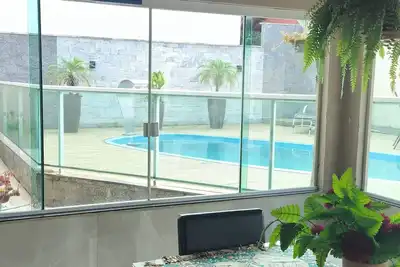 House with pool on the beach