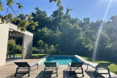 Image de Villa Tuaana – Maison 8 pers avec piscine chauffée, sécurisée et climatisation, à 5 min des. . .