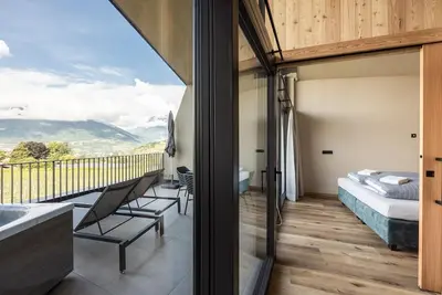 Image de Appartement 'Oberhaslerhof Montes' avec vue sur la montagne, Wi-Fi et climatisation