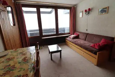 Image de À 50m des pistes de ski, 2ème étage, balcon, télévision, 25m², Tignes