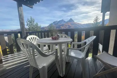Image de Charmant appartement rénové à Pra-Loup 1500, balcon vue montagne, 4 pers