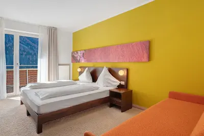 Image de Chambre 'Kreativ Hotel Schweigl Dz 111' avec vue montagne, piscine commune et Wi-Fi