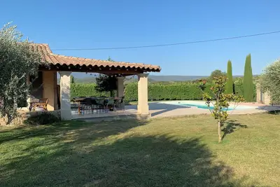 Image de Maison avec piscine vue Mont Ventoux