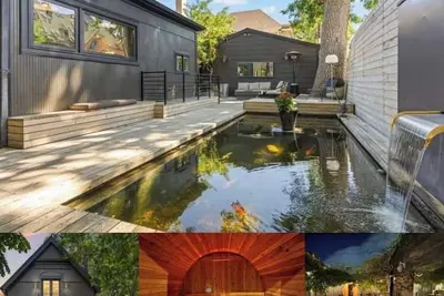 Image de Magical Victorian w/ Koi pond, barrel sauna, fire pit