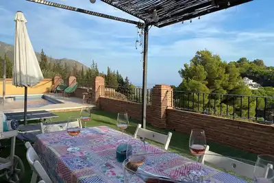 Image de Villa « Mari Prestige » avec vue sur la mer, Wi-Fi et climatisation