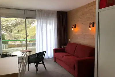 Image de Studio confortable, 6 pers, vue montagne, animaux admis, draps fournis