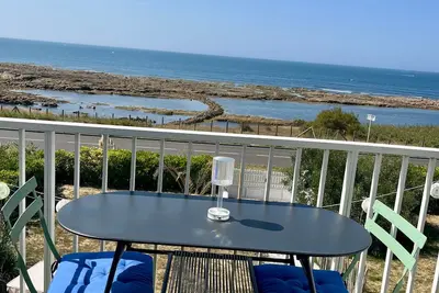 Image de Appartement 'Les Sables Pailletés 4p' avec vue mer, jardin partagé et Wi-Fi