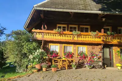 Image de Appartement 'Reesbauernhof - Fewo Abendrot' avec vue sur la montagne, terrasse commune & Wi-Fi