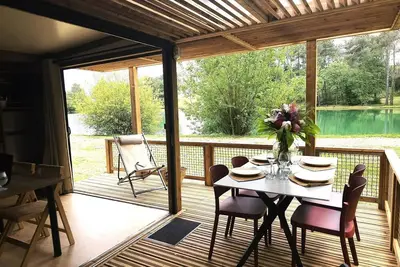 Image de Chalet Premium double exposition face à l'étang 5 personnes