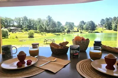 Image de Mobil home Premium face à l'étang 4 personnes