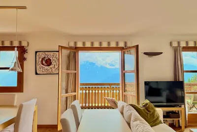 Image de Crans-Montana 3Bdr - Mountain View, Balcony & Parking.