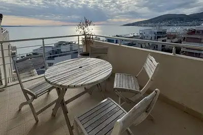 Image de Luxury apartment with great view of the Ionian Sea, Corfu island, and Saranda.