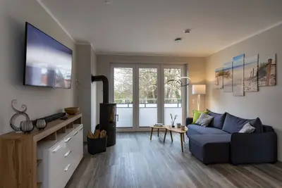 Image de Comfortable vacation apartment for up to 6 people with balcony and fireplace