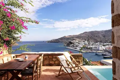 Image de Lavish Patmos Villa | Villa Odysseus’ Haven | Two Bedroom House with Private.