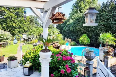 Image de Appartement 'Gast Wohnung Im Grünen Casa Weige' avec piscine privée, jardin et Wi-Fi