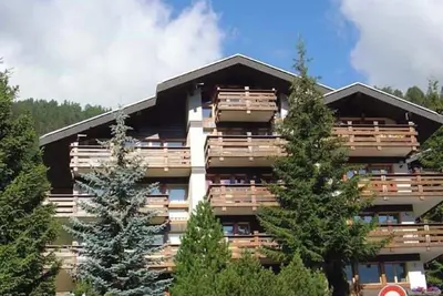 Image de 2 pièces 1/2 confortable  pour 4-5 personnes : Living avec 1 canapé-lit  - 1 chambre avec 2 lits - 1