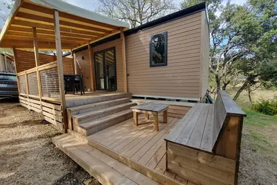 Image de Mobilhome au bord du Verdon 6 personnes 3 ch- 2 salles de bains camping 4étoiles