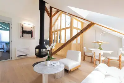 Duplex d'architecte 2 chambres Terrasse Cheminée