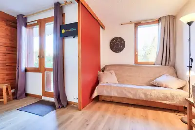 Image de Studio au pied des pistes vue montagne 4 personnes - Confort