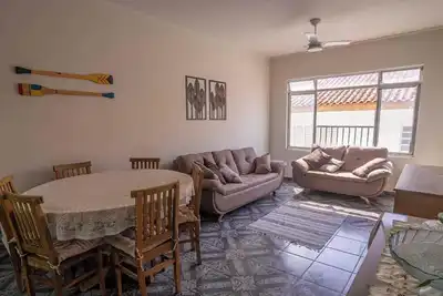 Apartamento Beira-Mar em Peruibe com Suíte