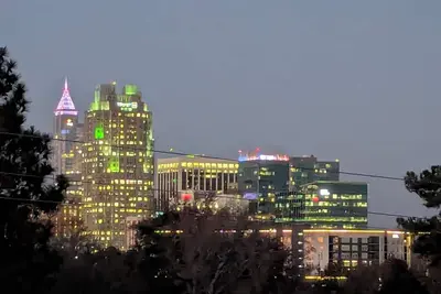 Modern Raleigh Downtown Rooftop Skyline View Sfh-R