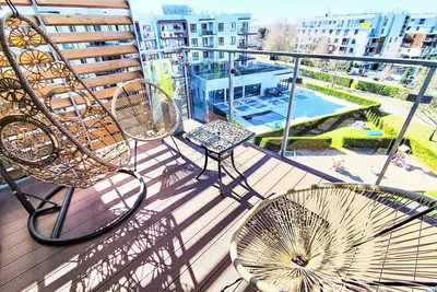 Image de Agréable appartement pour 4 personnes avec piscine, Wifi, Tv, balcon et animaux admis