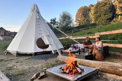 Image de Tipi (with breakfast) - Tipi glamping at Gut Kunterbunt