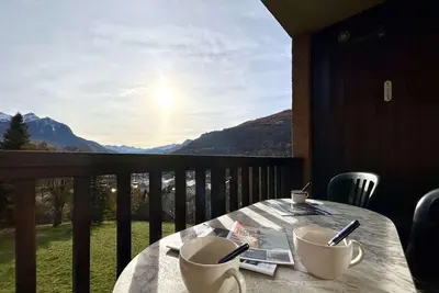 Image de 2ème étage, vue montagne, balcon, télévision, 30m², Serre Chevalier