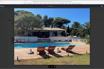 Image de maison de famille avec piscine, belle vue mer, dans domaine privé