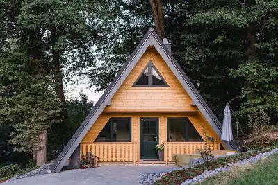 Image de Maison de vacances 'Blockhaus 1' avec vue sur la montagne, terrasse, cheminée et Wi-Fi