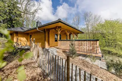 Image de Maison de vacances « Blockhaus 2 » avec terrasse, cheminée et Wi-Fi